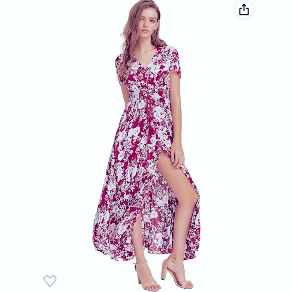 Summer long floral maxi dress 👗 - Picture 2 of 9